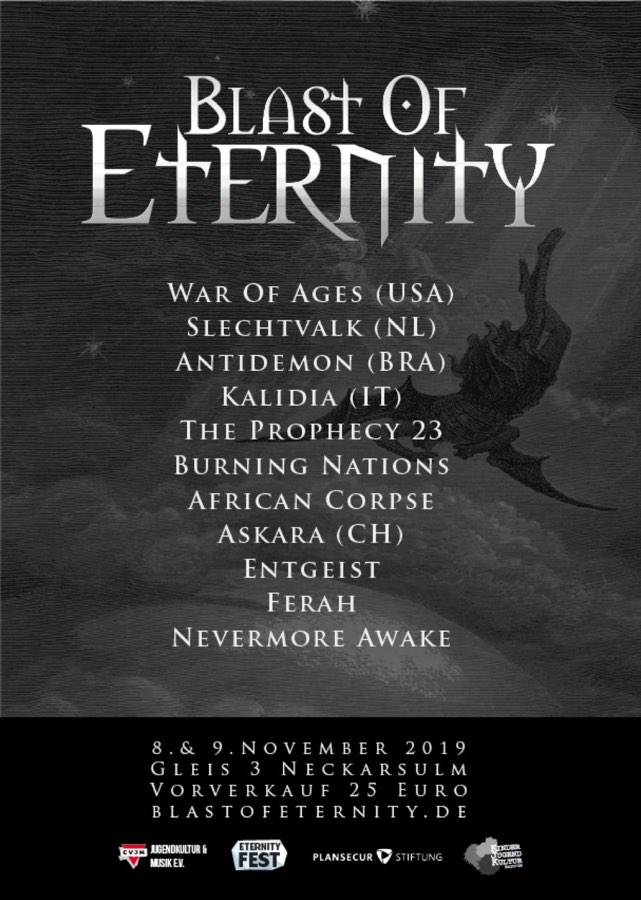 Plakat des Blast of Eternity 2019